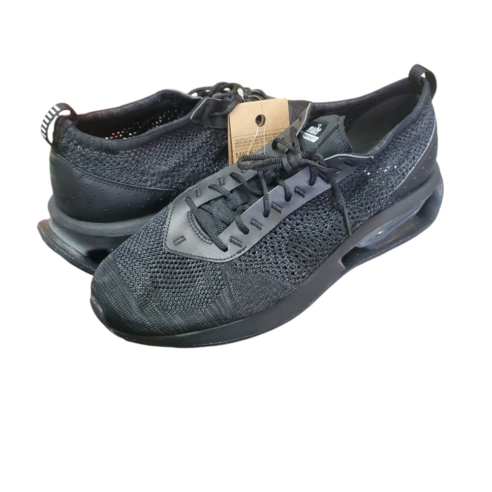 Men's Nike AIR MAX FLYKNIT RACER Sneakers Black Model FD2764-001 Size 11 NIB